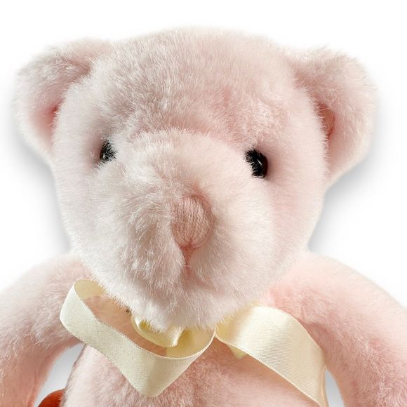 VTG Russ Berrie SUGARPLUM Pink Teddy Bear Rattle Lovey Stuffed Animal VERY RARE - Picture 6 of 8